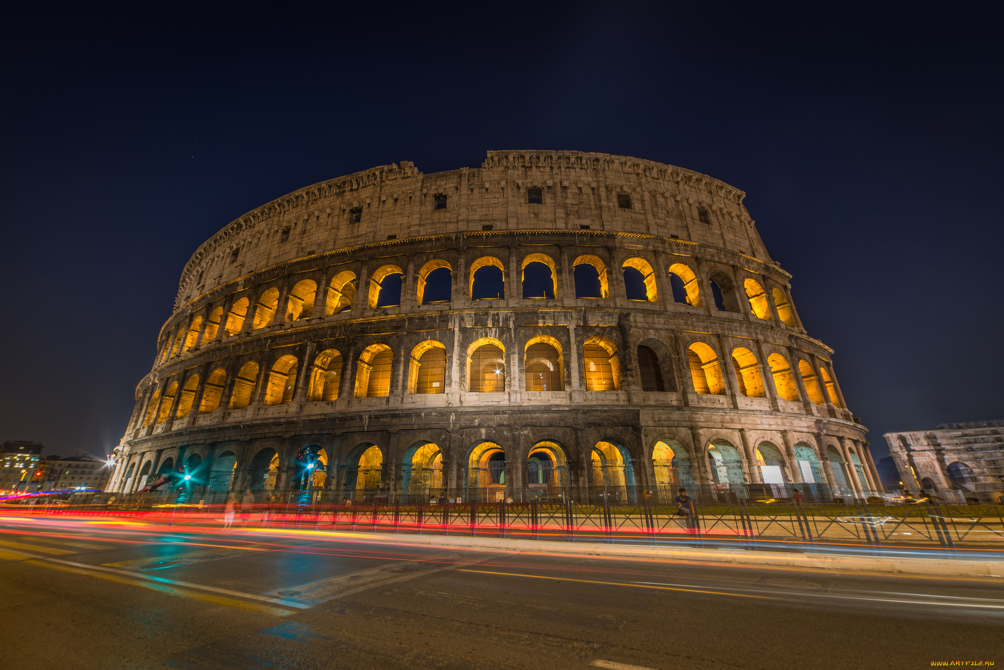 coliseum, at, night, , , , , , , 